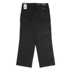 DICKIES Mens Polyester Blend Black Regular Straight Cargo Trousers W36 L30