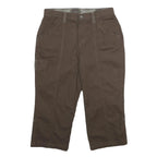 GLORIA VANDERBILT Womens Shorts Brown Cargo UK 10 W30 Cotton Blend Casual