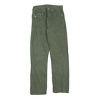 LEVI'S 501 Mens Jeans Green Regular Straight Denim W27 L27 Classic Button Fly