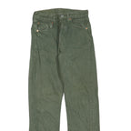 LEVI'S 501 Mens Jeans Green Regular Straight Denim W27 L27 Classic Button Fly