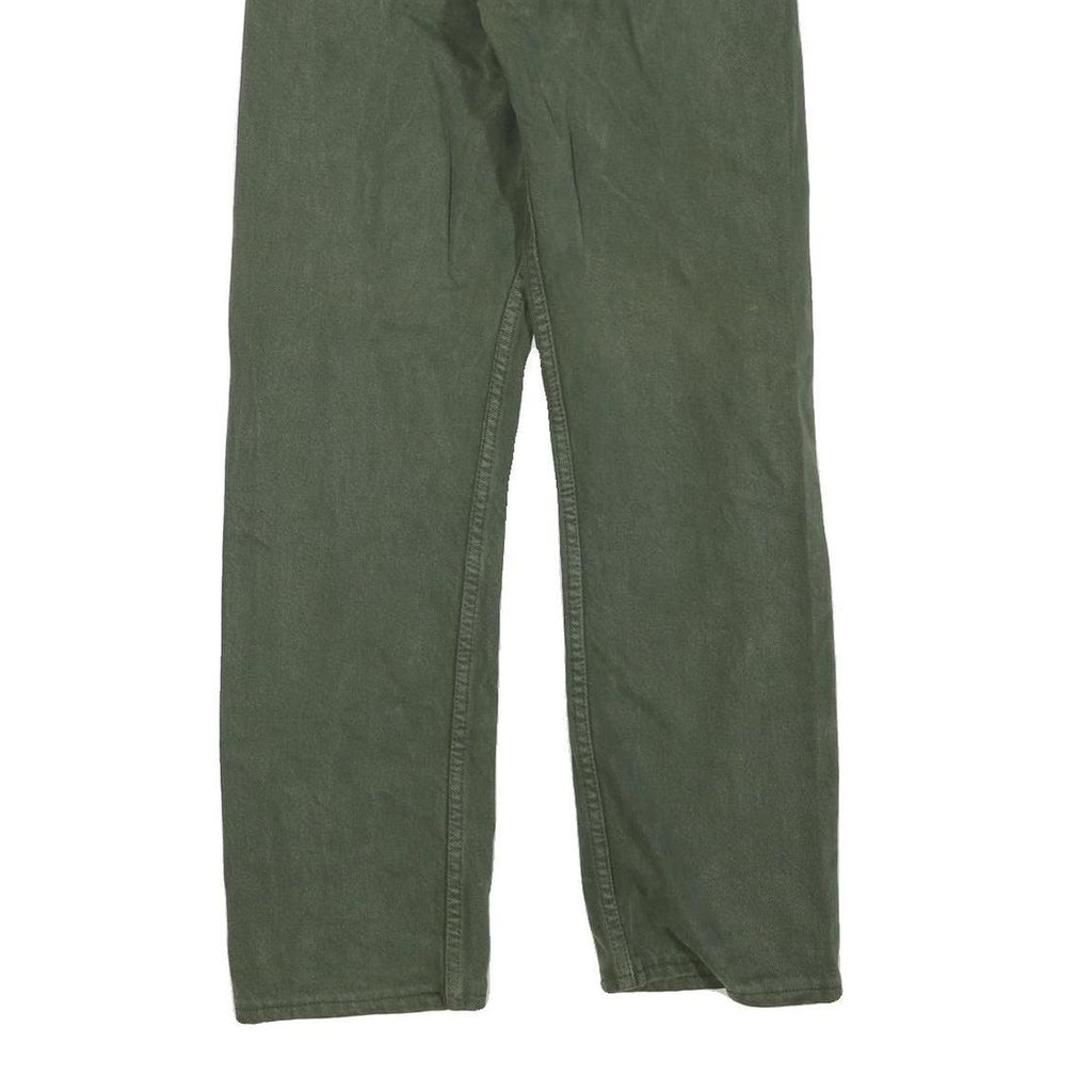 LEVI'S 501 Mens Jeans Green Regular Straight Denim W27 L27 Classic Button Fly
