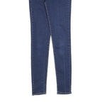 LEVI'S 721 Womens Jeans Blue Slim Skinny Denim Medium W26 L32 Stretch Zip