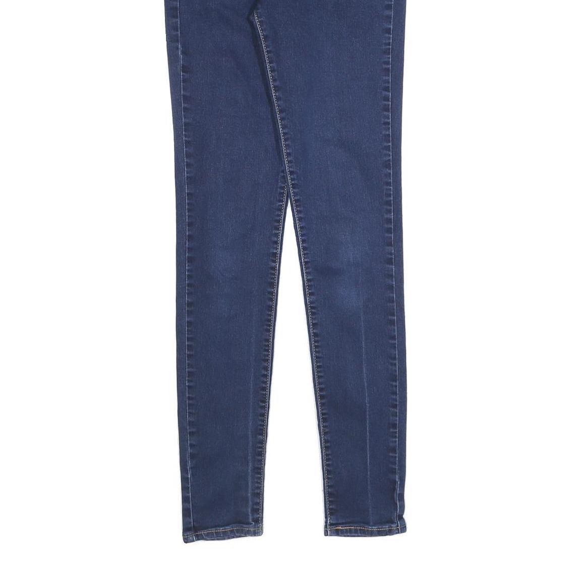 LEVI'S 721 Womens Jeans Blue Slim Skinny Denim Medium W26 L32 Stretch Zip