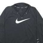 NIKE RUNNING Mens Black Patterned Pullover Crew Neck Basic Knit M Sports Jumper