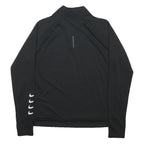 NIKE RUNNING Mens Black Patterned Pullover Crew Neck Basic Knit M Sports Jumper
