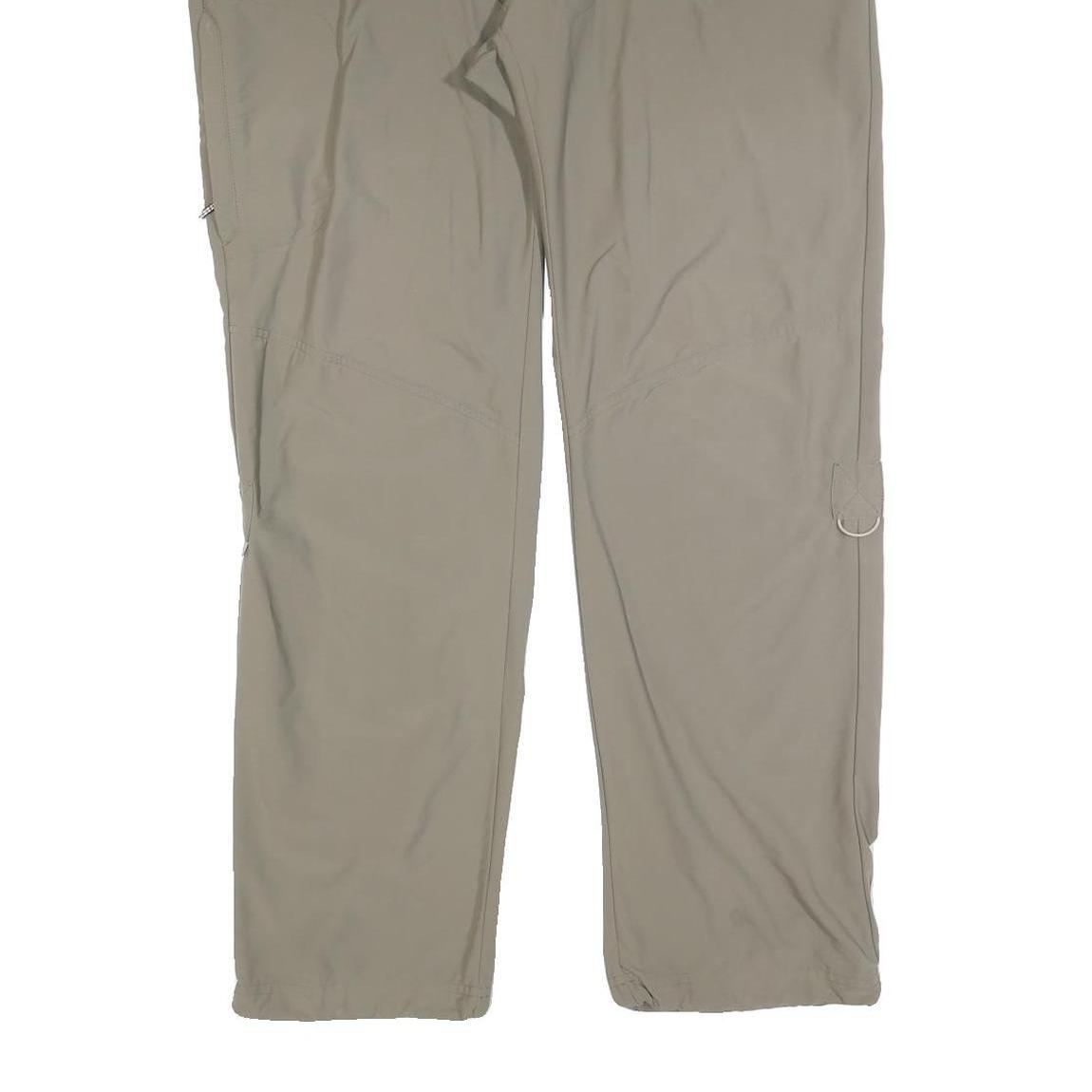 SCHOFFEL Womens Polyester Blend Beige Regular Fit Straight Trousers W36 L32