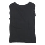 UNITED COLORS OF BENETTON Womens Black T-Shirt S Short Sleeve Round Neck Basic