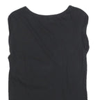 UNITED COLORS OF BENETTON Womens Black T-Shirt S Short Sleeve Round Neck Basic