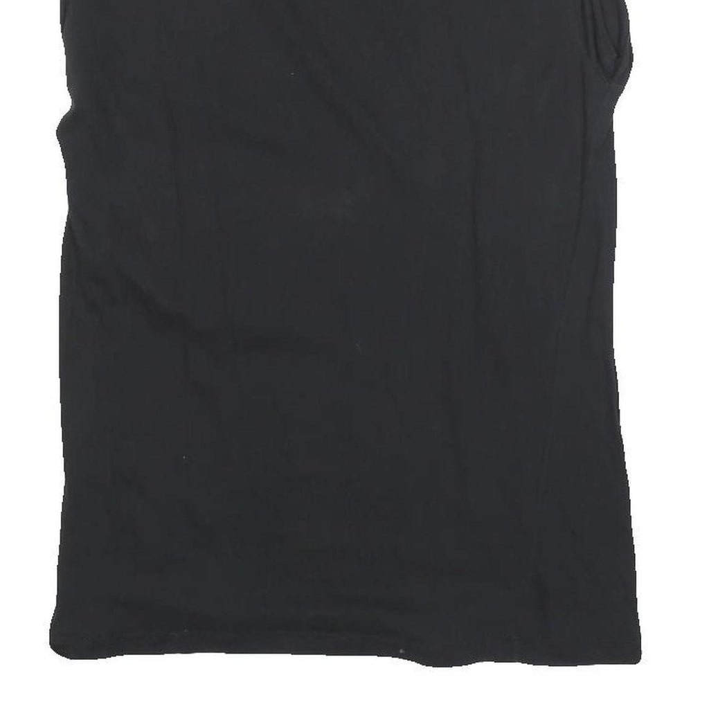 UNITED COLORS OF BENETTON Womens Black T-Shirt S Short Sleeve Round Neck Basic