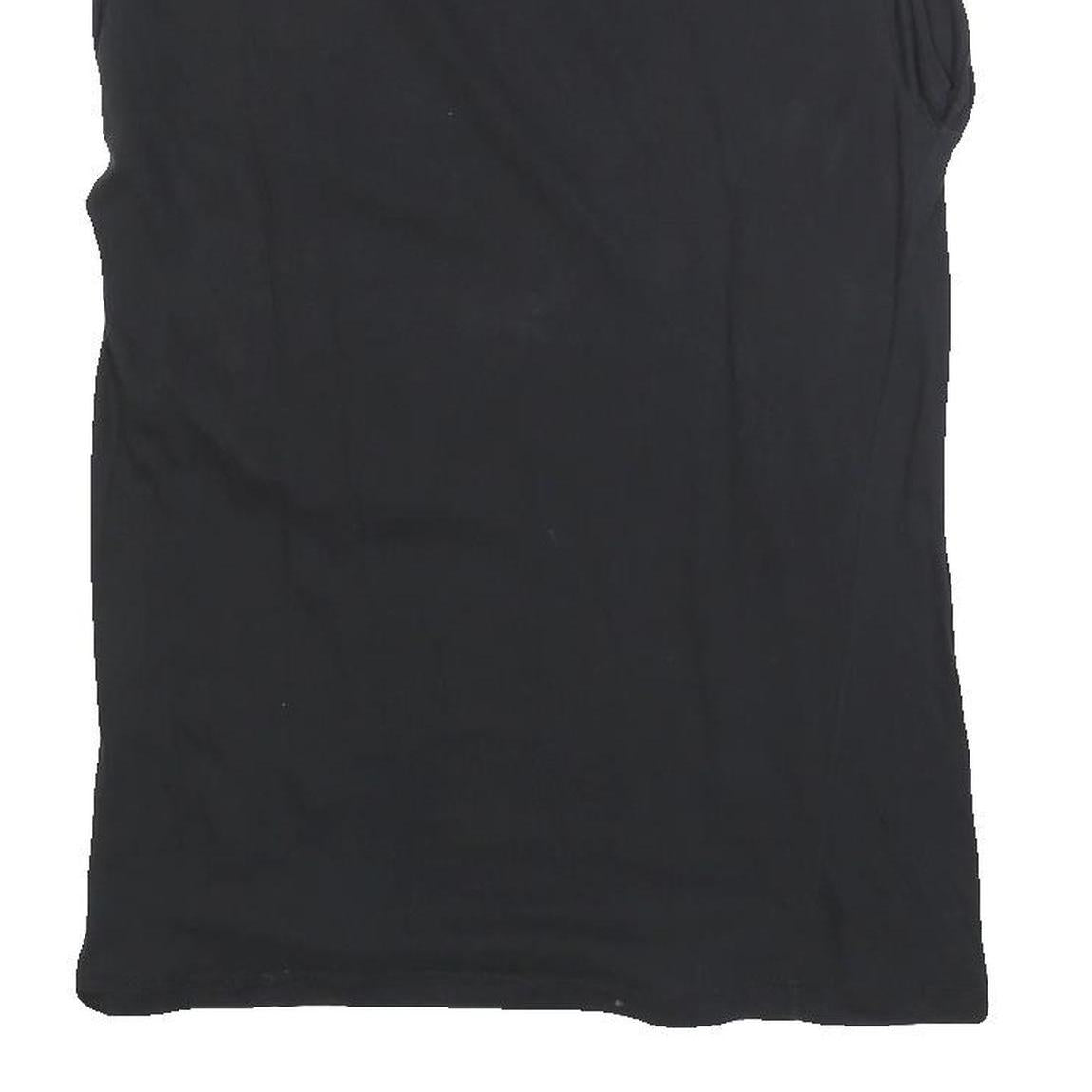 UNITED COLORS OF BENETTON Womens Black T-Shirt S Short Sleeve Round Neck Basic