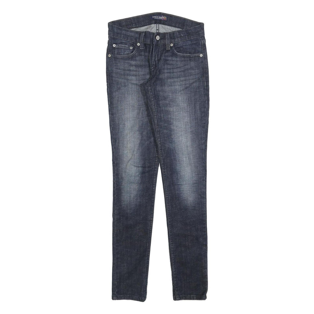LEVI'S Womens Jeans Blue Slim Skinny Denim Medium W28 L32 Classic Fit Zip
