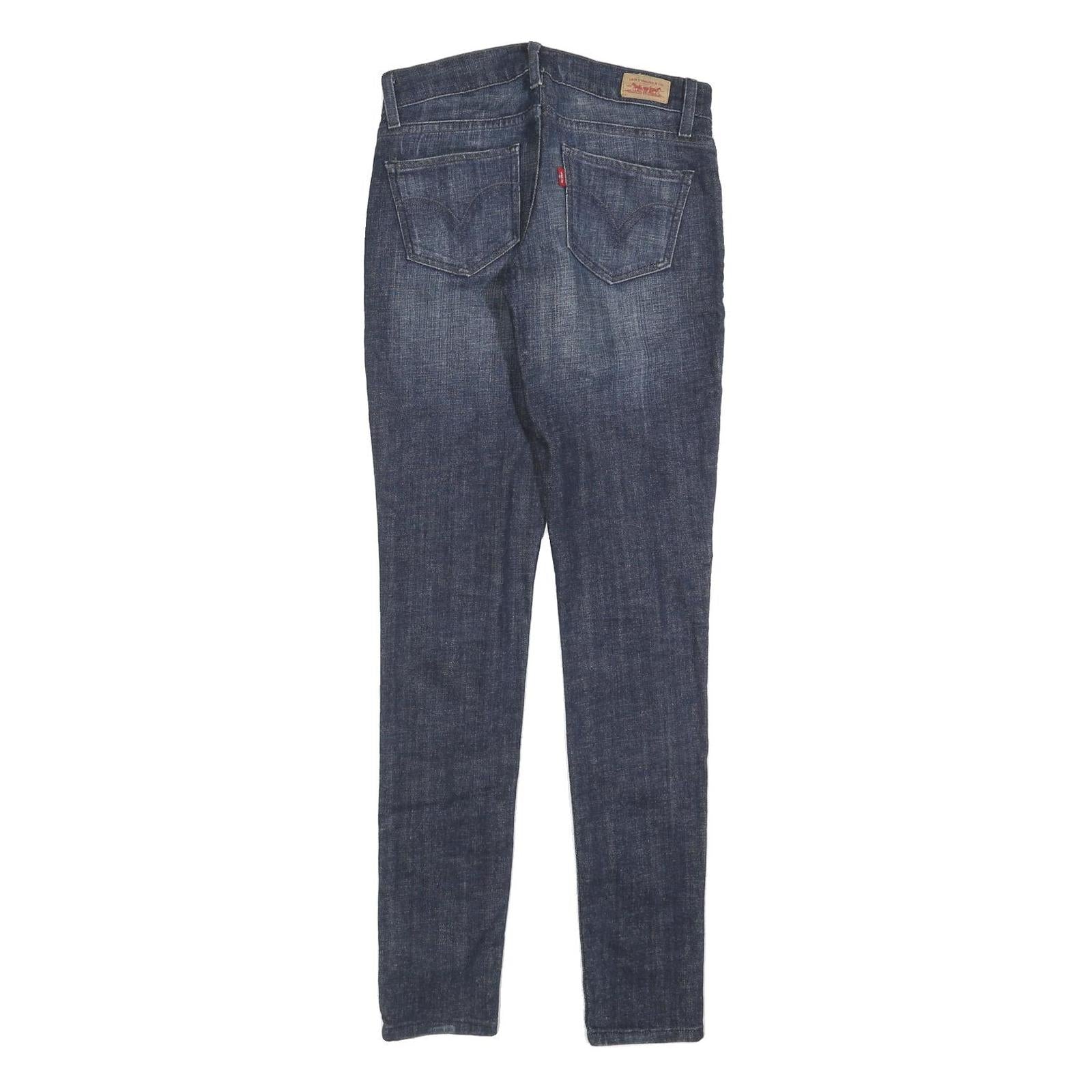 LEVI'S Womens Jeans Blue Slim Skinny Denim Medium W28 L32 Classic Fit Zip