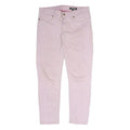 JUST CAVALLI Womens Jeans Pink Regular Slim Denim W30 L31 Stylish Zip Fastening