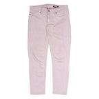 JUST CAVALLI Womens Jeans Pink Regular Slim Denim W30 L31 Stylish Zip Fastening