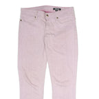 JUST CAVALLI Womens Jeans Pink Regular Slim Denim W30 L31 Stylish Zip Fastening