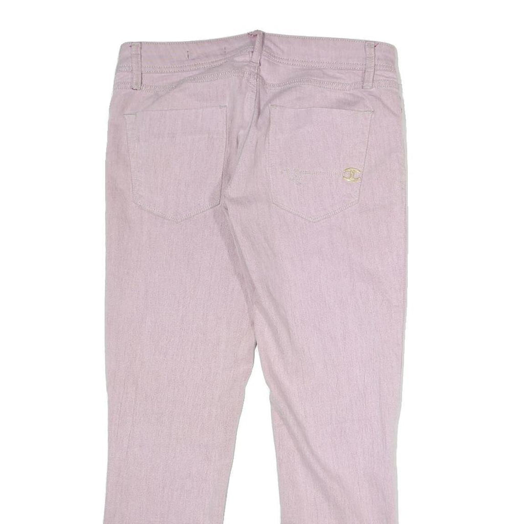 JUST CAVALLI Womens Jeans Pink Regular Slim Denim W30 L31 Stylish Zip Fastening