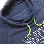 NIKE Womens Blue & Green Seattle Seahawks Crew Neck S Pullover Hoodie Zipped