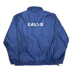NFL Mens Blue Colts Pullover Jacket XL Polyester Zip Sports Outerwear
