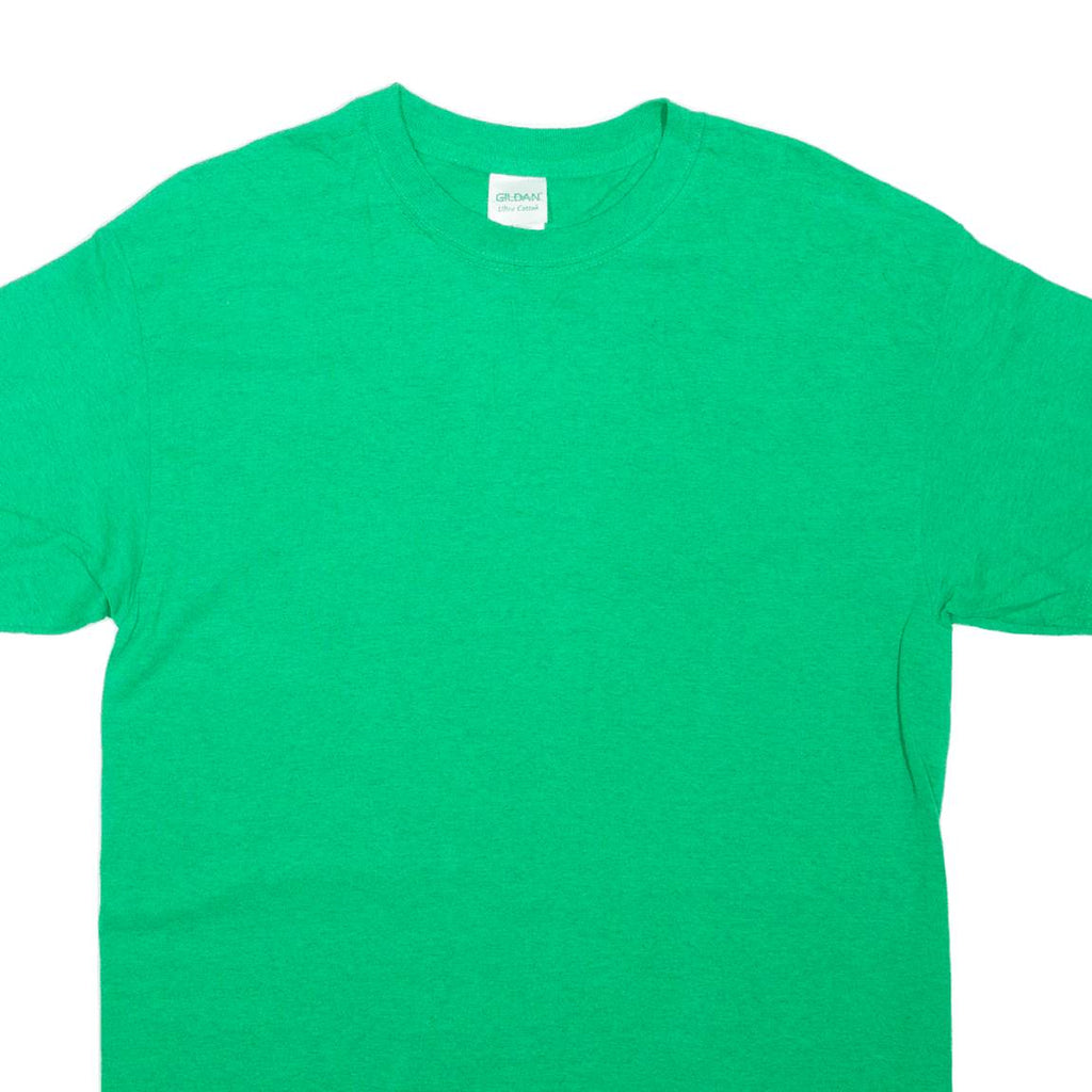 GILDAN Mens T-Shirt Green M