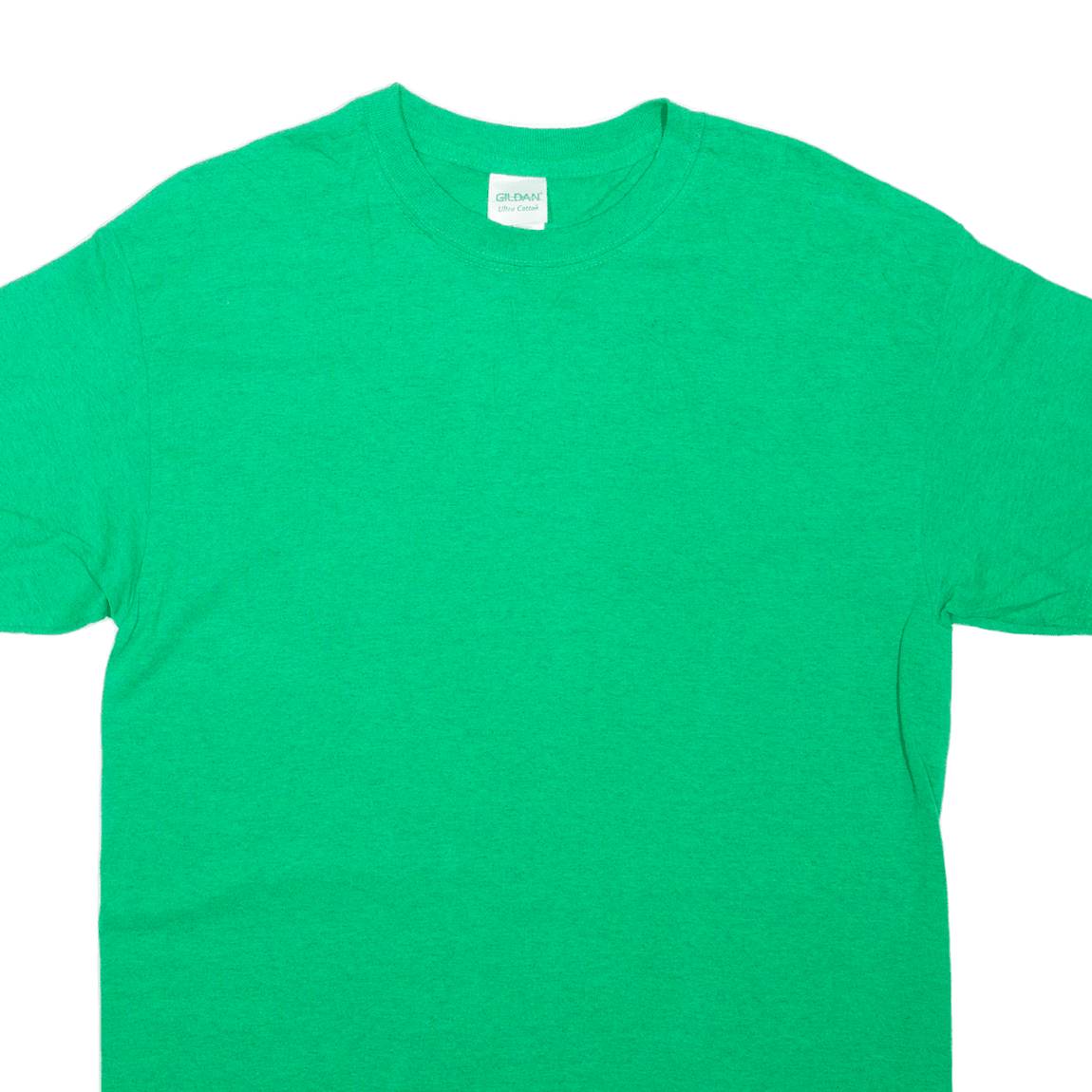 GILDAN Mens T-Shirt Green M