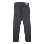 LEVI'S Mens Slim Black Skinny Denim Jeans Cotton Blend W32 L32 Zip Classic