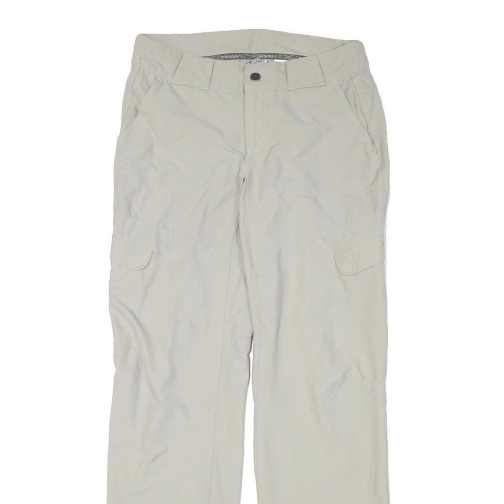 COLUMBIA Womens Regular Beige Cargo Zip Trousers W28 L31 Outdoor Casual