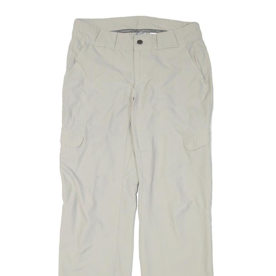 COLUMBIA Womens Regular Beige Cargo Zip Trousers W28 L31 Outdoor Casual