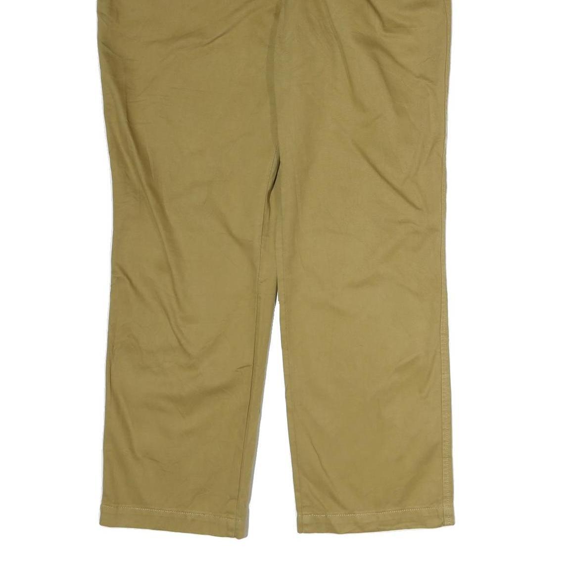 LEVI'S Mens Cotton Beige Regular Fit Straight Leg Trousers W38 L30 Casual Wear