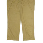 LEVI'S Mens Cotton Beige Regular Fit Straight Leg Trousers W38 L30 Casual Wear