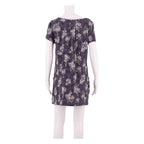 WHITE STUFF Womens T-Shirt Dress Blue Floral Short Sleeve Short UK 14