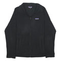 PATAGONIA Womens Black Jacket M Polyester Zip Plain Casual Outerwear