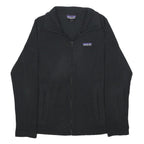 PATAGONIA Womens Black Jacket M Polyester Zip Plain Casual Outerwear