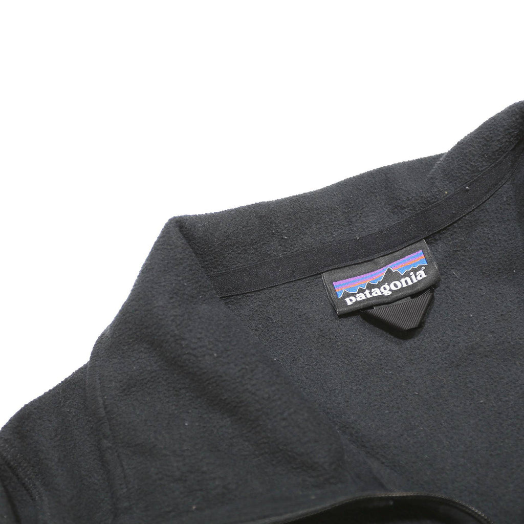 PATAGONIA Womens Black Jacket M Polyester Zip Plain Casual Outerwear
