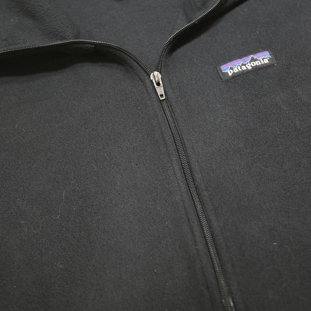 PATAGONIA Womens Black Jacket M Polyester Zip Plain Casual Outerwear