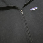 PATAGONIA Womens Black Jacket M Polyester Zip Plain Casual Outerwear