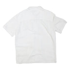 ISLAND SHORES Mens White Cotton Blend Shirt L Relaxed Fit Casual Summer