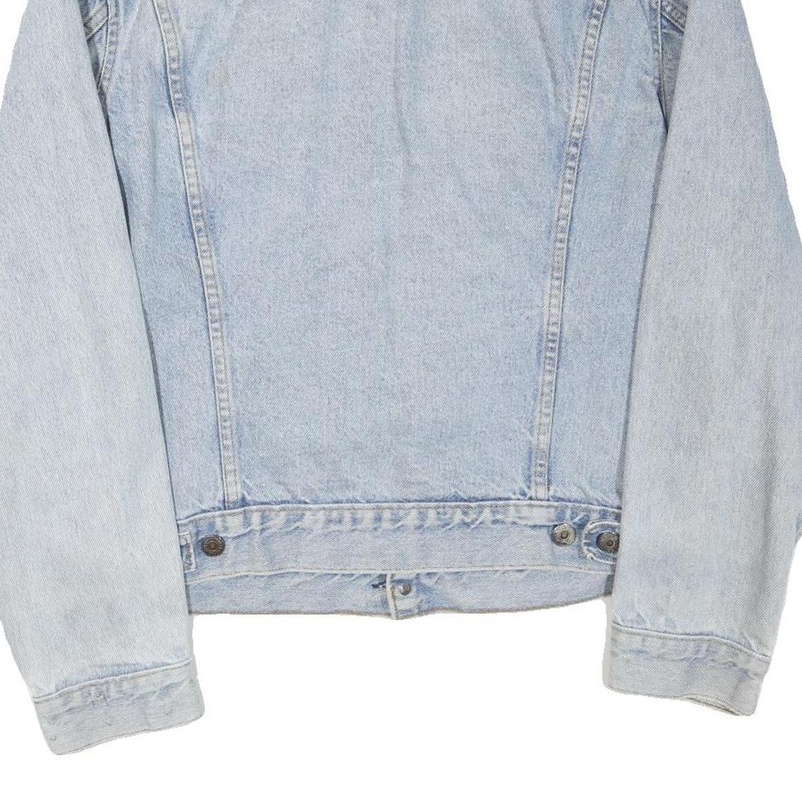 LEVI'S Mens Blue Denim Jacket S Cotton Blend Button Closure Classic Fit