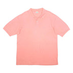 DIADORA Mens Pink Polo Shirt XL Cotton Short Sleeve Basic Casual Wear