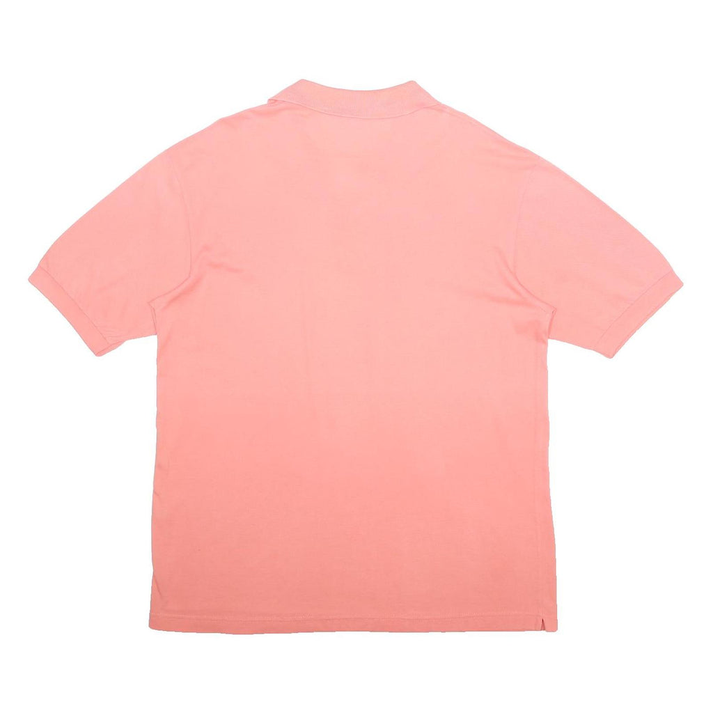 DIADORA Mens Pink Polo Shirt XL Cotton Short Sleeve Basic Casual Wear