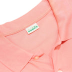 DIADORA Mens Pink Polo Shirt XL Cotton Short Sleeve Basic Casual Wear