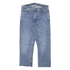 LEVI'S 505 Mens Jeans Blue Regular Straight Denim Medium W30 L23 Classic Style