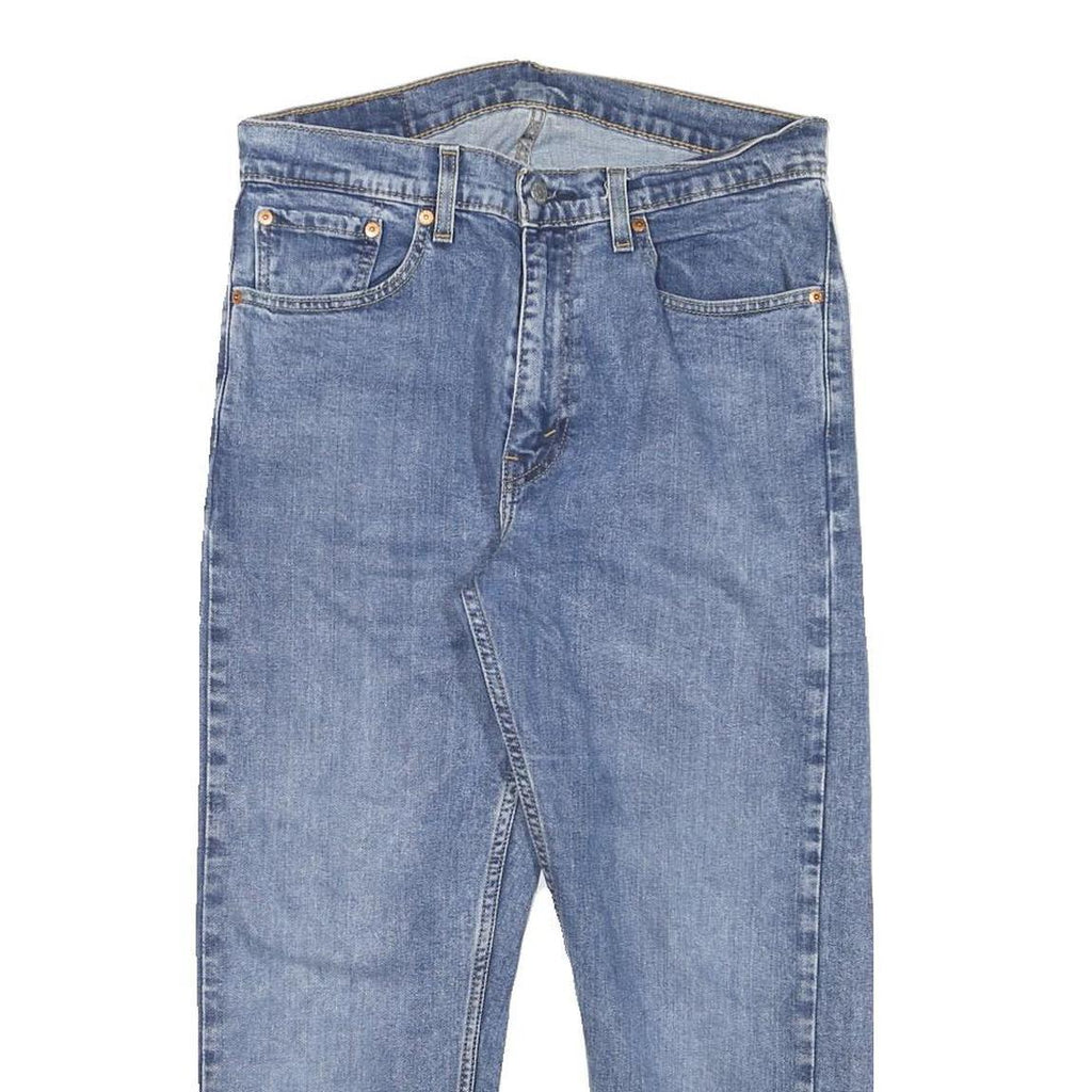 LEVI'S 505 Mens Jeans Blue Regular Straight Denim Medium W30 L23 Classic Style