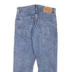LEVI'S 505 Mens Jeans Blue Regular Straight Denim Medium W30 L23 Classic Style