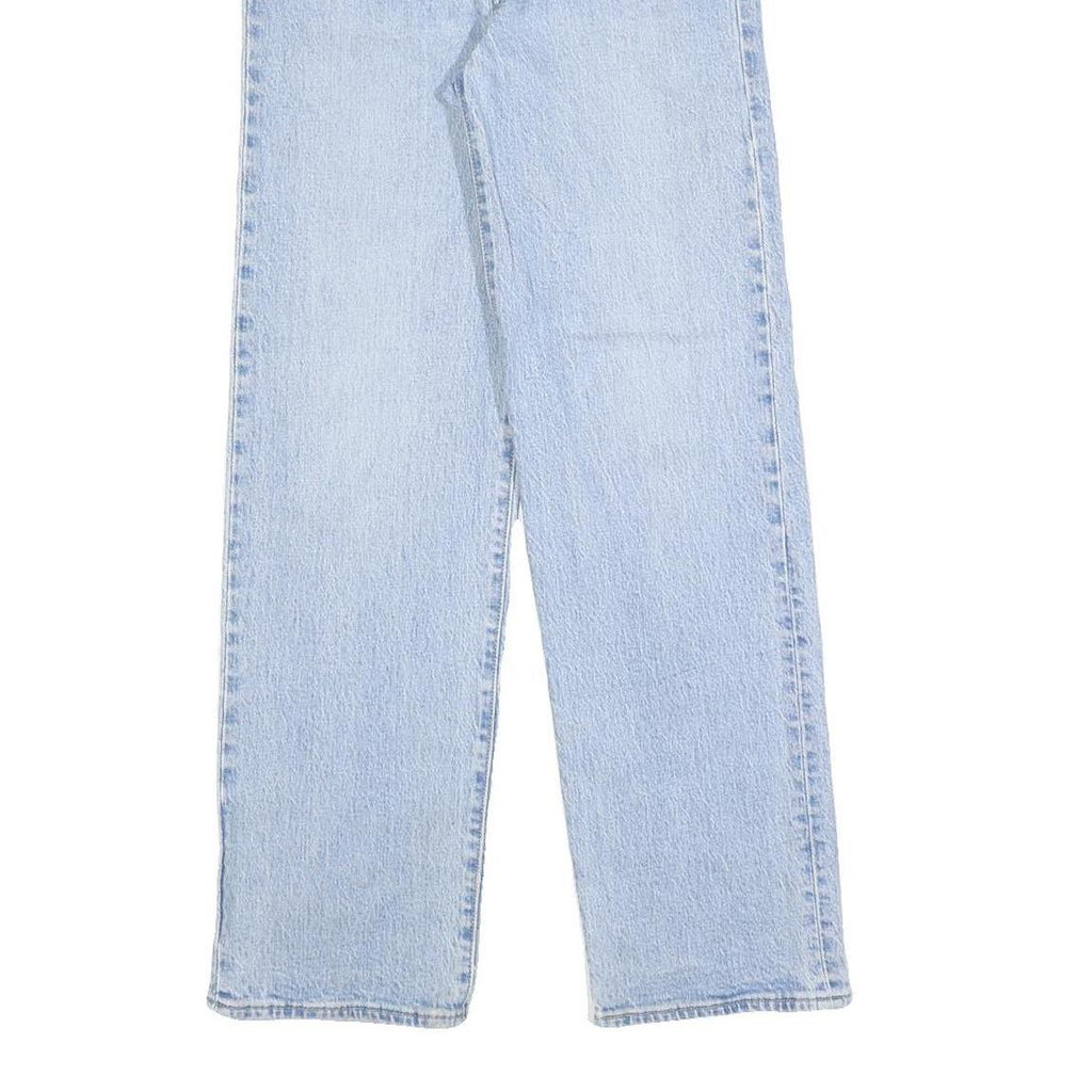 LEVI'S Womens Regular Fit Straight Leg Denim Light Blue Cotton Blend Button W26