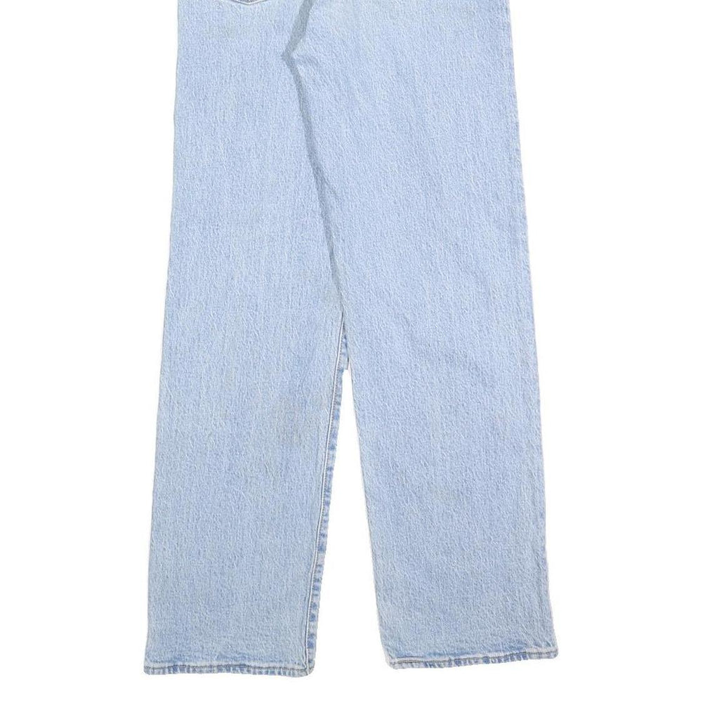 LEVI'S Womens Regular Fit Straight Leg Denim Light Blue Cotton Blend Button W26