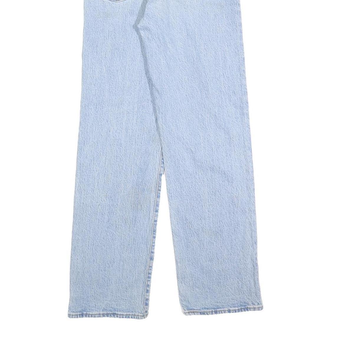 LEVI'S Womens Regular Fit Straight Leg Denim Light Blue Cotton Blend Button W26