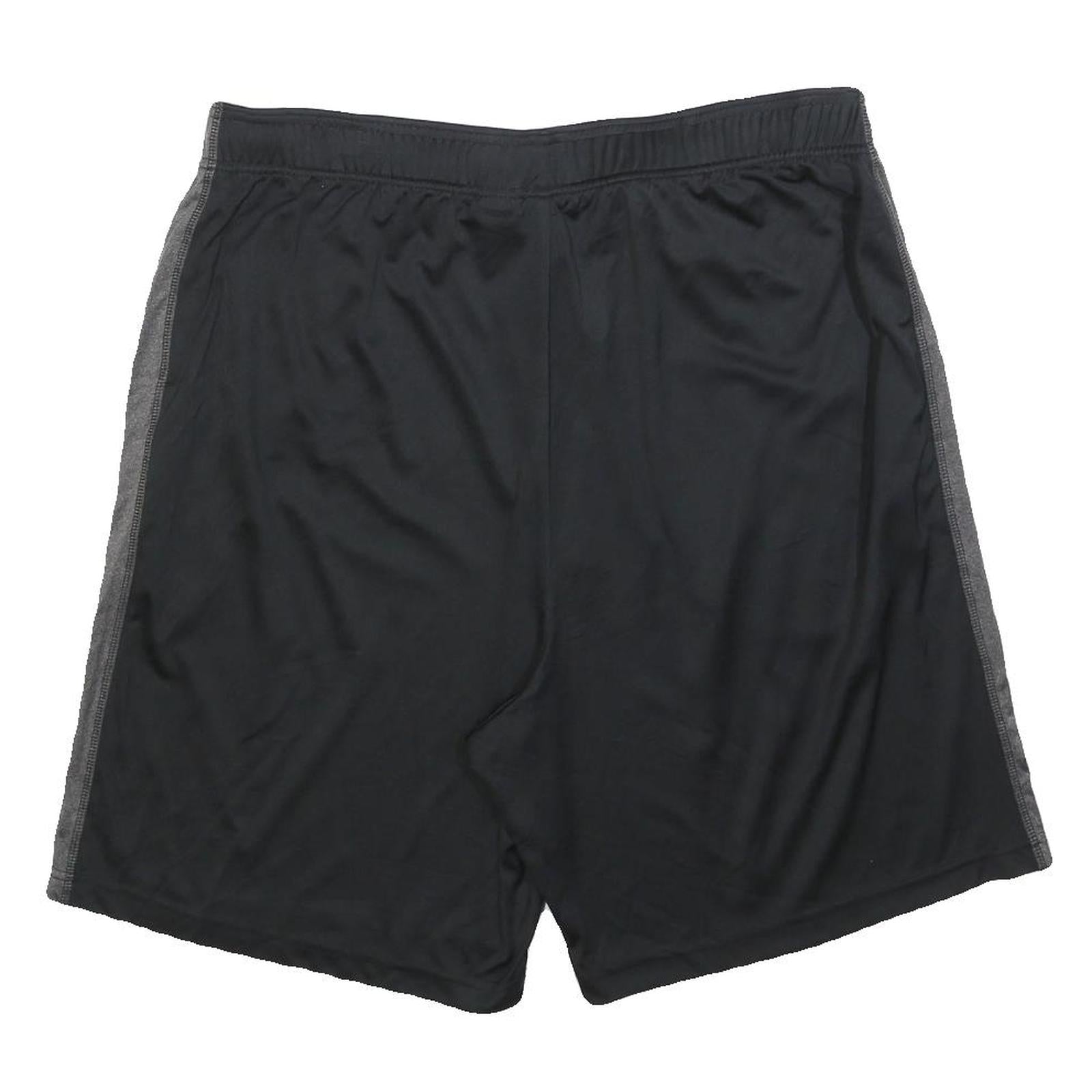 REEBOK Mens Shorts Black & Grey Casual Regular XL W36 Activewear