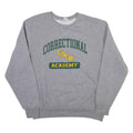 RUSSELL ATHLETIC Correctional Academy Mens Sweatshirt Grey L
