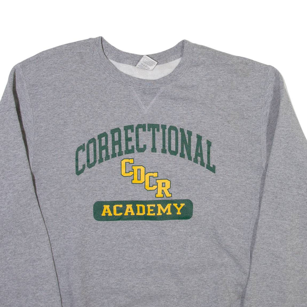 RUSSELL ATHLETIC Correctional Academy Mens Sweatshirt Grey L