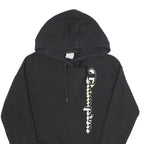 CHAMPION Womens Black Pullover Hoodie M Cotton Blend Casual Streetwear